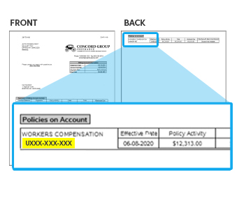 Workers Comp Bill Sample